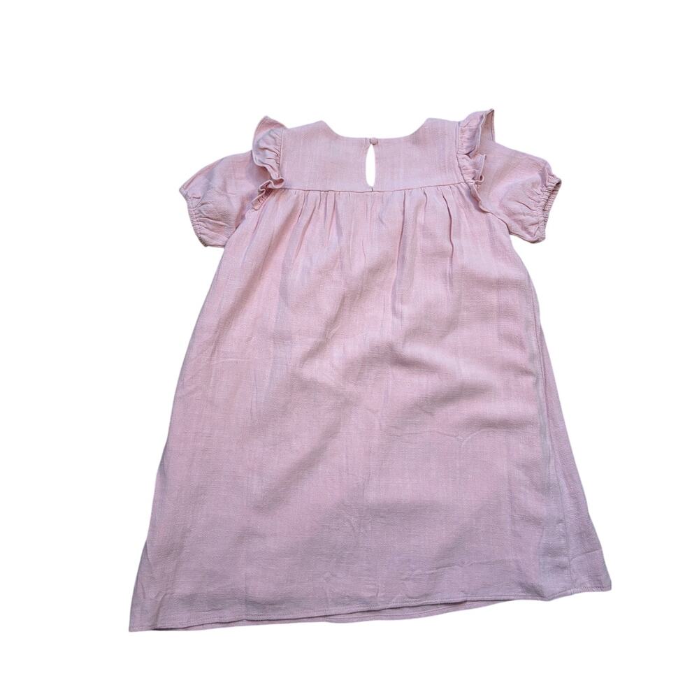 Hayden Girls NWT Pink Patch Pocket Square Ruffled Dress Size Small - Picture 6 of 7